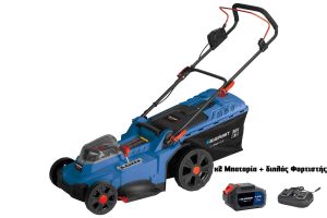 BLAUPUNKT ΧΛΟΟΚΟΠΤΙΚΗ ΜΗΧΑΝΗ 36V CL7010 + 2 ΜΠΑΤΑΡΙΕΣ 18V 4Ah + ΔΙΠΛΟ ΓΡΗΓΟΡΟΣ ΦΟΡΤΙΣΤΗΣ 3.5A