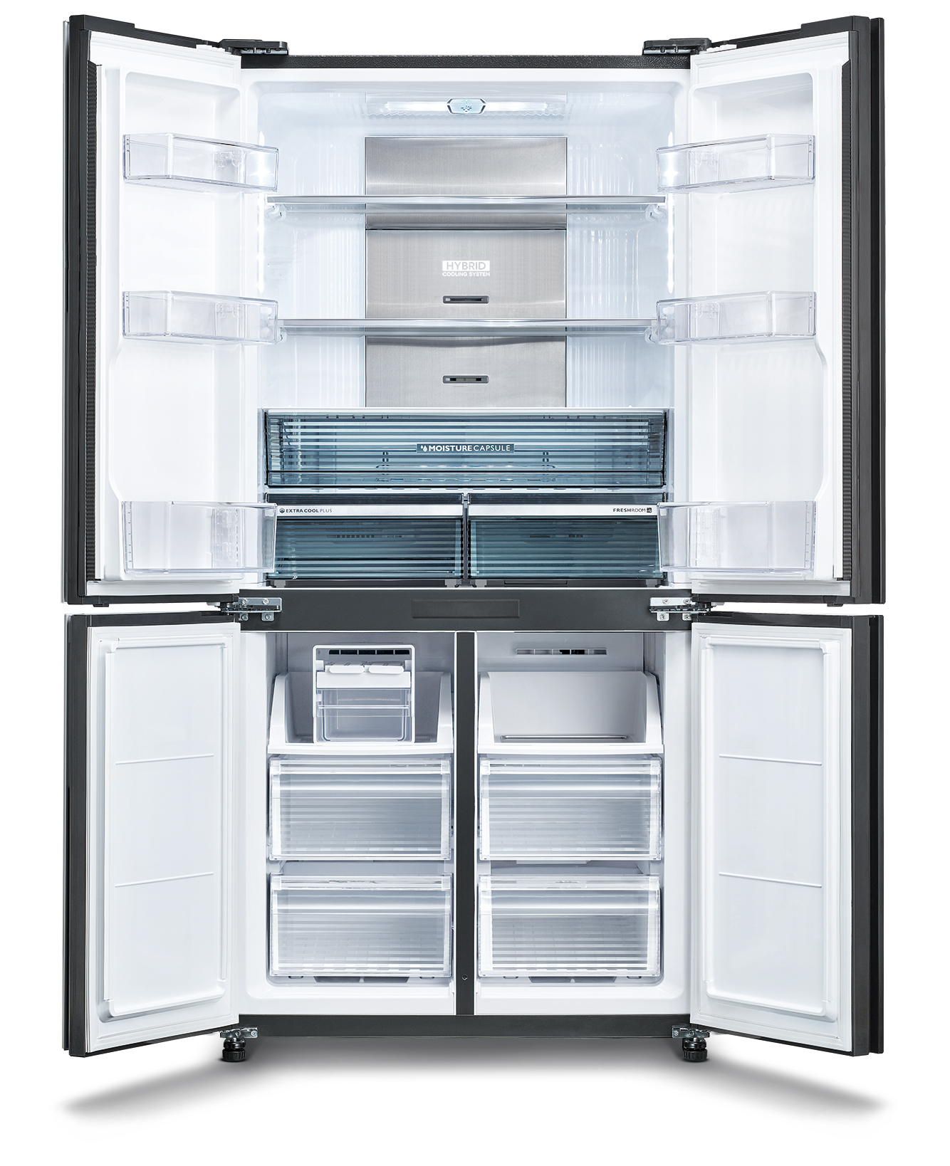 SHARP ΨΥΓΕΙΟ ΝΤΟΥΛΑΠΑ 4-DOORS NO FROST 572lt SJ-MP780DBS - Image 2