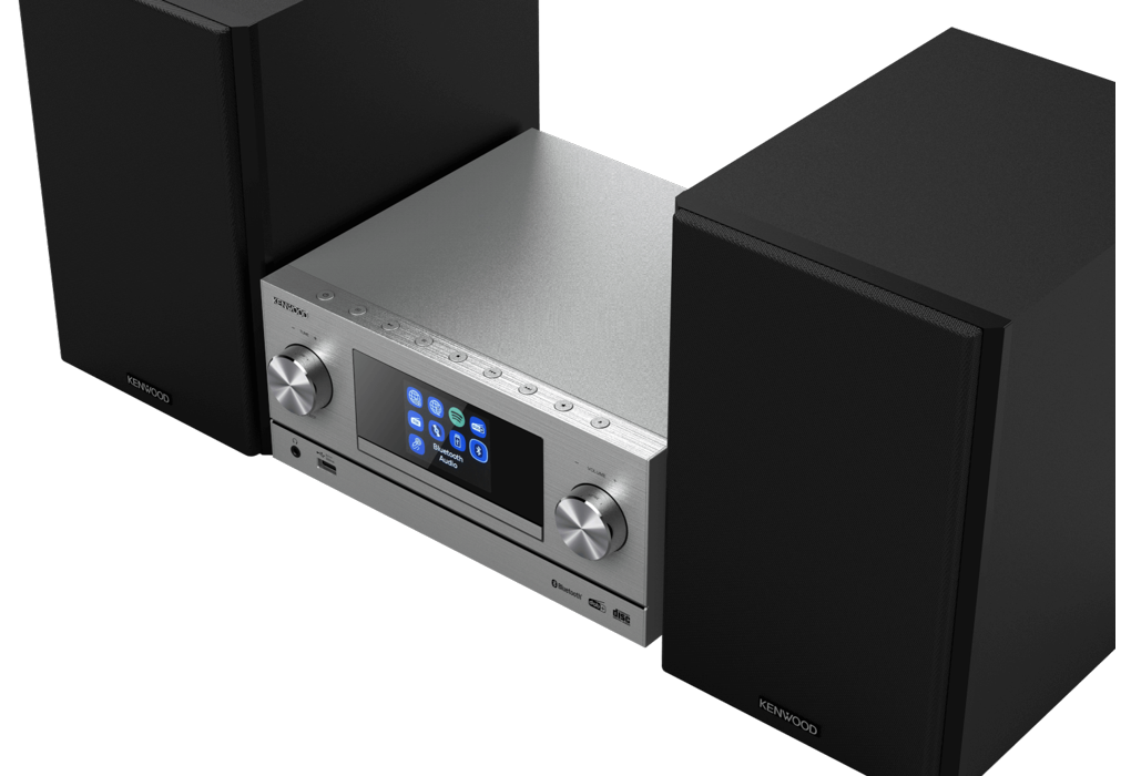 KENWOOD SMART MICRO HI-FI SYSTEM DAB SILVER M-9000S-S - Image 2