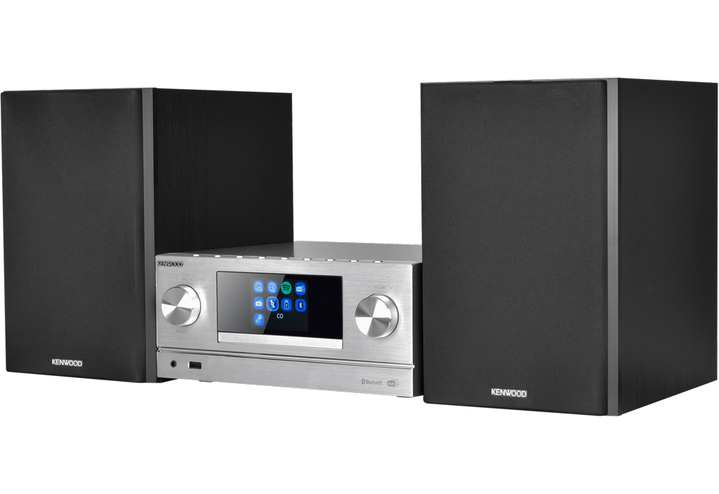 KENWOOD SMART MICRO HI-FI SYSTEM DAB SILVER M-9000S-S - Image 4