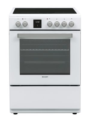 SHARP ΗΛΕΚΤΡΙΚΗ ΚΟΥΖΙΝΑ, ΚΕΡΑΜΙΚΗ ΕΣΤΙΑ, ΛΕΥΚΗ 65lt 60cm Freestanding